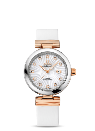 Omega LadyMatic Co-Axial 34 Stainless Steel / Red Gold / MOP
